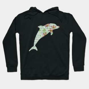 Floral Music Sheet - Dolphin Hoodie